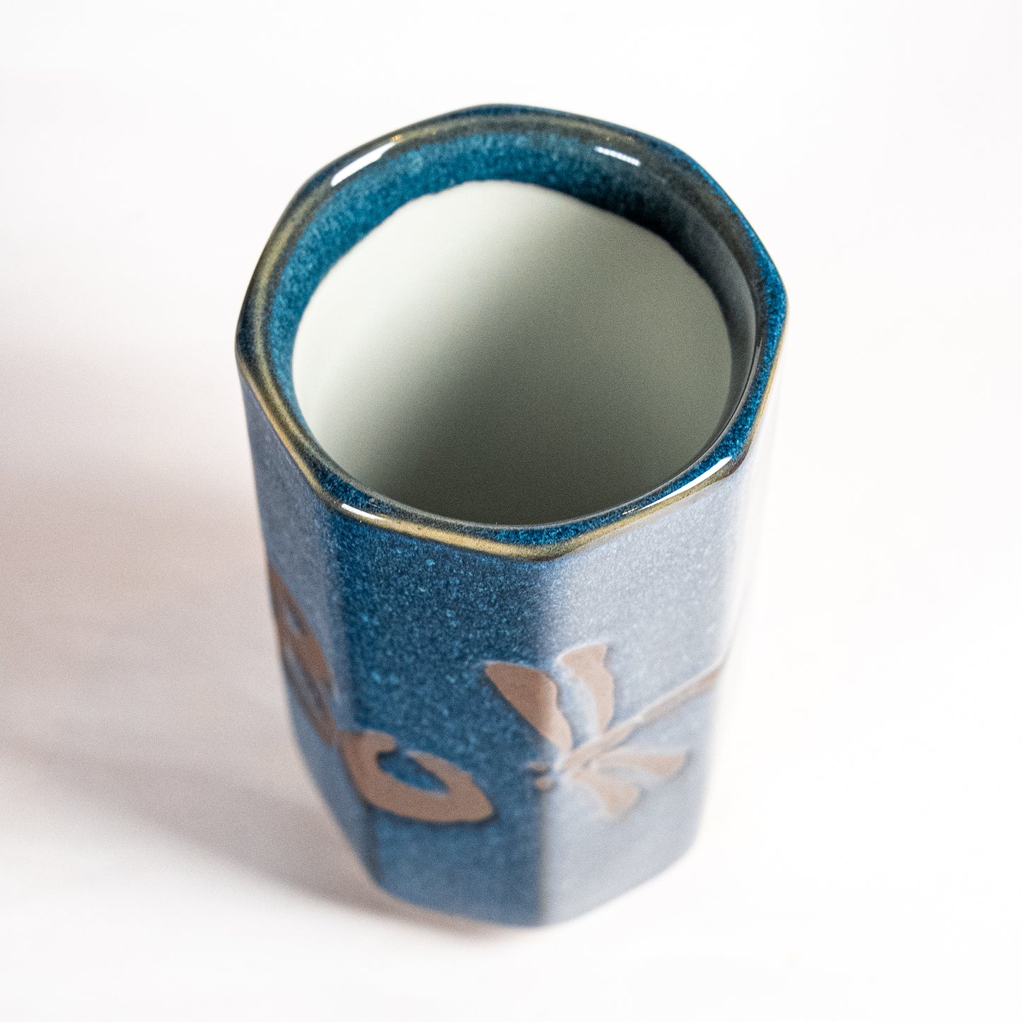 Yunomi Japanese Tea Cup "Tombo" Blue