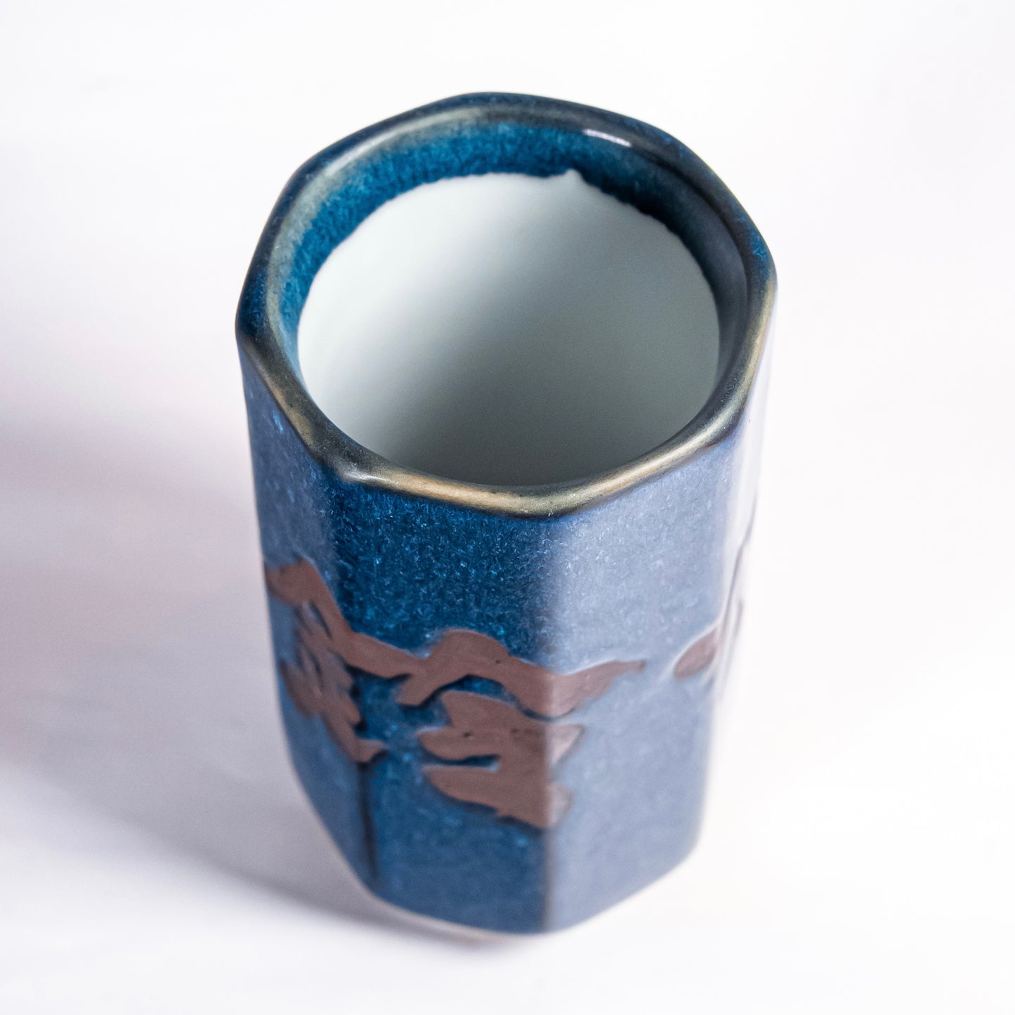Yunomi Japanese Tea Cup "Suzunari" Blue